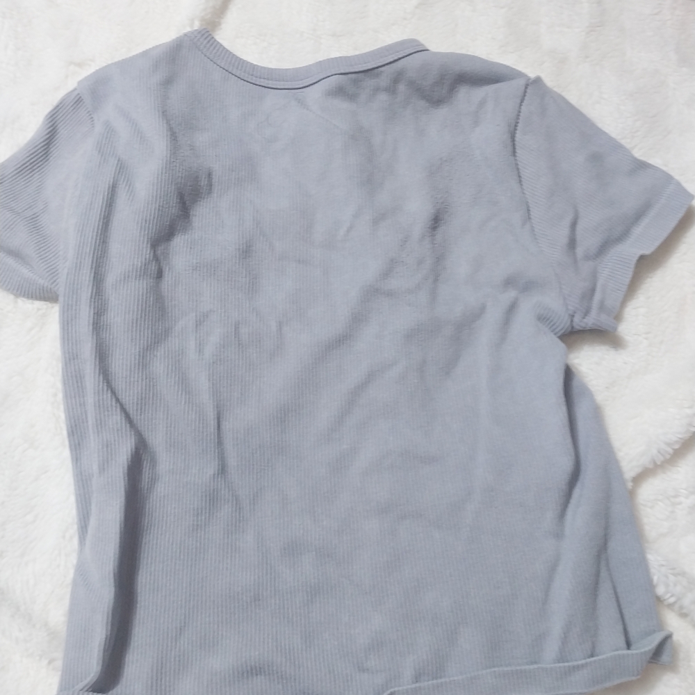 Better Together Gray Ribbed Top - Picture 3 of 3